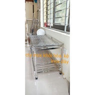 Stainless steel kitchen shelf size c 45 .d 104 .s40