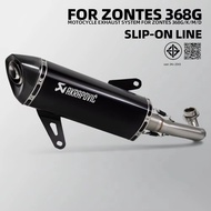 For ZONTES 368 368G 368D 368M 368K 368E Motorcycle Exhaust Full System Modify Manifold Carbon Muffle