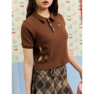 泰國小眾品牌Thada.co Daisy top polo knit