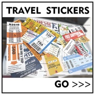 Retro postmark Sticker Air barcode sticker 3M Suitcase Sticker Rimowa Sticker