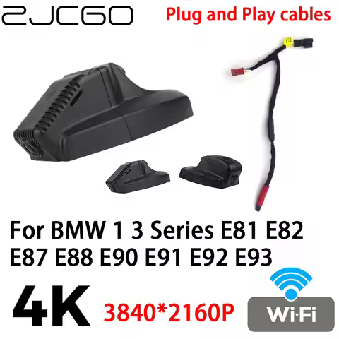 ZJCGO 4K 2160P Car DVR Dash Cam Camera Video Recorder Plug and Play for BMW 1 3 Series E81 E82 E87 E