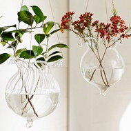 Lotus Leaf Hydroponic Plants Flower Glass Vase Home Party Decoration