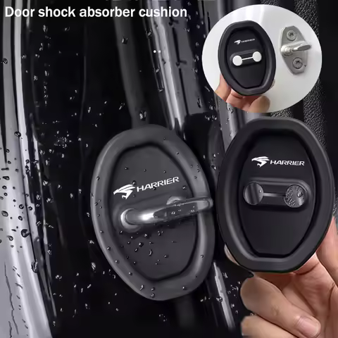 4 pcs Extendable Silicone Car Door Lock Covers Waterproof Rust-proof Protection For Toyota Harrier C
