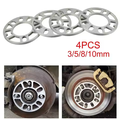 8Pcs Aluminum Wheel Spacers Shims Plate Auto Wheel Spacers 5Mm Stud For 4X100 4X114.3 5X100 5X108 5X