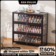 【100% Bamboo】Cabinet Storage Rack Display Stand Display Cabinet Trophy Display Cabinet 展示柜