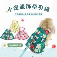 Bunny Bunny Dwarf Bunny Traction Rope Bunny Clothes Pet Decorations Out Lop-Eared Bunny Young Bunny 