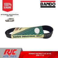 Bando AiRcon &amp; Power Steering Belt For Mitsubishi Space Wagon 1991-1997 5pk-1115 1pc