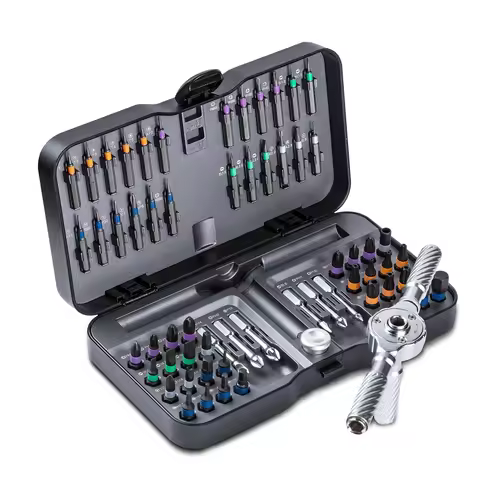 VMAN-Precision Magnetic Ratchet Screwdriver Set Detachable T-Handle Magnetic Fix Furniture, Electron