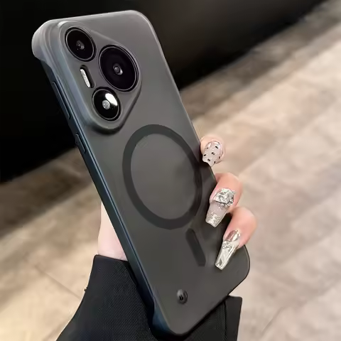 Ultra-Thin Frameless Magnetic PC Matte Case For Huawei Pura 70 P70 Pro Ultra P60 P40 Mate 60 50 Hono