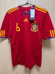 全新Classic Adidas 2010 西班牙國家隊球衣 世界杯冠軍一星球衣Spain Iniesta #6 Jersey