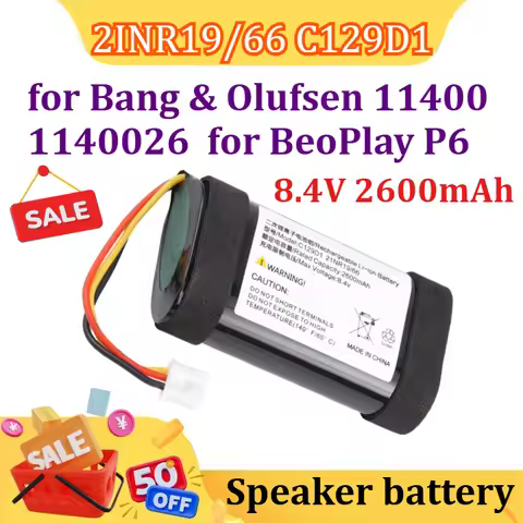 Battery for Bang & Olufsen 11400 1140026 for BeoPlay P6 2INR19/66 C129D1 8.4V 2600mAh/19.24Wh CS-BNP