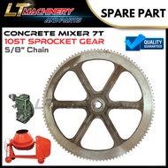 Concrete mixer 7T Mesin bancuh simen India Petter Av1 Sprocket Gear 105T