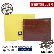 David Jones Original - Men 's Genuine Leather Short Wallet 918 Brown - MKM