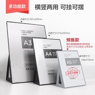 A5 A4 A3 Upgraded Table Card Display Stand Price Order Menu Product Burger Milk Tea Shop Acrylic Sig