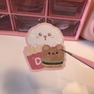 Ding Happy Meal Glitter Holographic Sticker