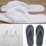 1 Pair Indoor Fat Slipper Disposable Slippers Spa Hotel Guest Washable 6 mm Solid Color Unisex