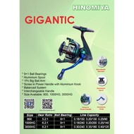 HINOMIYA GIGANTIC 1000HG Reel 3000HG/