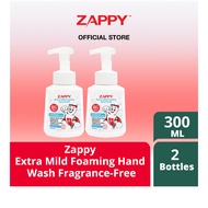 Zappy Extra Mild Foaming Hand Wash Fragrance-Free 300ml x 2Bottles