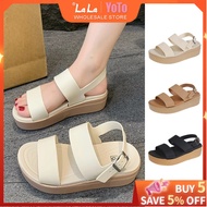 YOTO Casual Sandals For Women Open Toe Outdoor Versatile Comfortable Thick-Soled Sandals