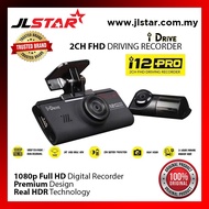 iDRIVE i12 PRO.2CH.DVR Sony Starvis Image Sensor Full HD 1080P Front & Rear Camera 140 Degree Wide A