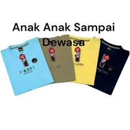 Pak3t 100 Dapat 4 Pcs Kaos Anak Laki Laki Dan Pria Distro Dewasa/Kaos Anak Laki 3 10 Tahun/Baju Pria