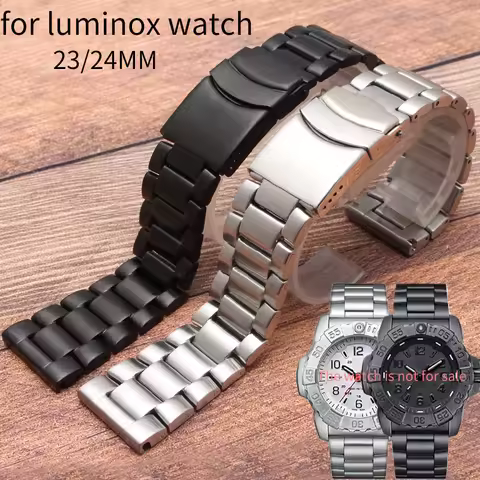 23MM24MM solid stainless steel bracelet for luminox 3501 8831 3749 3741 3051 3160 3080 6402 for Men'