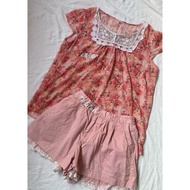 Cute Japanese-style outfit set, cool fabric