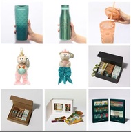 🐧Starbucks Japan - 2023週年紀念 不銹鋼玻璃杯海妖尾 473ml / 不銹鋼徽標瓶藍色 473ml / 慶冷飲杯 710ml / Bearista 美人魚粉色迷你, 2022 週