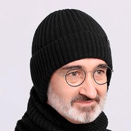 Winter Warm Ear Protection Hat For Middle-aged And Elderly Men Thickened Knitted Woolen Hat For V7f2