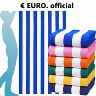 EURO Towel 4 Pack Stripe Beach Towel, Oversized 100% Ring Spun Cotton Pool Towels, Highly Absorbent