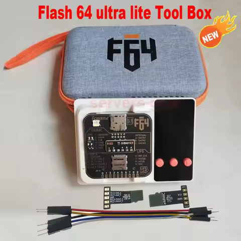 2026 Newest 100 original F64 Flash 64 Lite Ultra Tool Box emmc isp Adapter