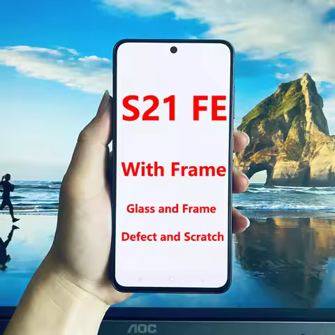 SUPER AMOLED S21FE LCD For Samsung S21 FE 5G G990/U G990B/DS G990E LCD Display Touch Screen With Fra