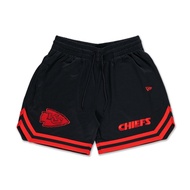 New Era กางเกงขาสั้นรุ่น Kansas City Chiefs Nfl Historic Black Basketball Shorts