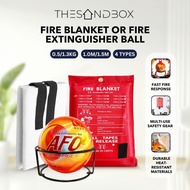 Fire Blanket Fire 1.1m 1.5m bag / Extinguisher Ball 0.3kg 0.5kg - Essential Emergency Gear