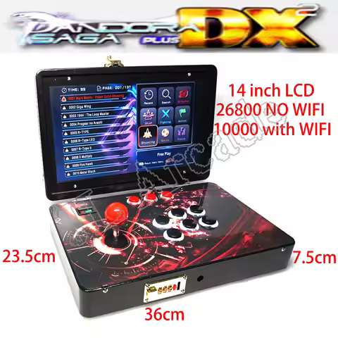 14-Inch Arcade Video Game Console Folding Moonlight Treasure Box 2025 Pandora saga dx Box 26800 in 1