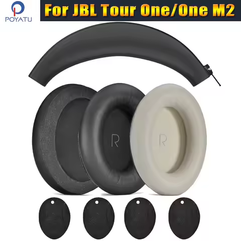 Headband Cover & Earpads for JBL Tour One / M2 Headstrap Head Band Protein Memory Foam Ear Pads Cush