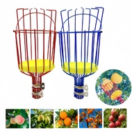 Convenient high-altitude fruit picking racket head, powder-coated fruit picking basket without handl