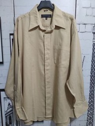 KENNETH COLE 美國品牌駝色棉質長袖襯衫