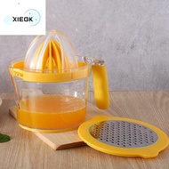 XIEGK แบบ3 in 1 ที่คั้นมะนาวด้วยมือ พร้อม fliter ปรับขนาดได้ เครื่องคั้นน้ำส้ม มัลติฟังก์ชั่ มือกด ที่คั้นน้ำผลไม้ สีส้มสีส้ม