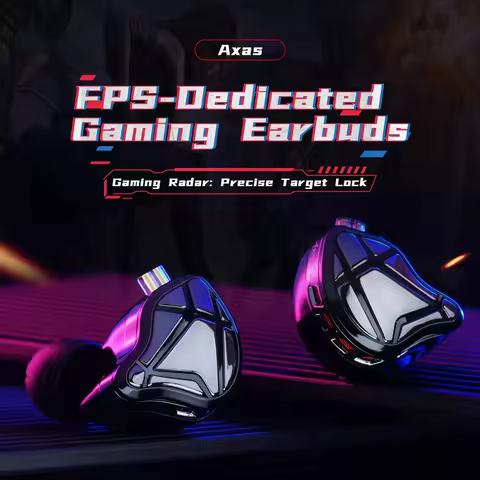 KZ Axas Earphones FPS Dedicated Gaming Earbuds In Ear Monitor IEM HiFi Bass Wired Headphones PK Cast
