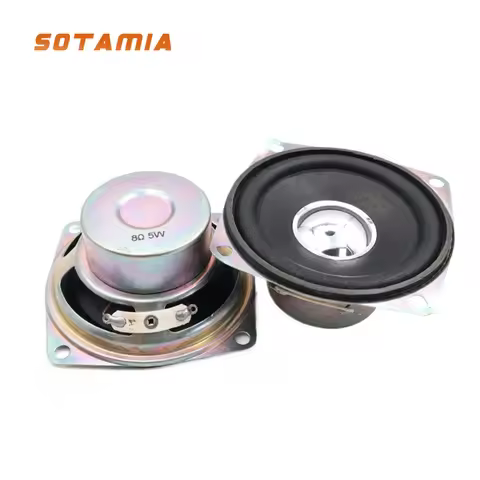 SOTAMIA 2Pcs 2.5 Inch/3 Inch Blue Basin Speaker 66MM/77MM Anti-magnetic Full-range Speaker 8 Ohm 5 W