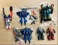 Bandai mobile suit 機動戰士鋼彈高達 mS MIA moble suit in action , 6隻 UC 自護一年戰爭 Neo zeon 量產型藍水陸兩用指揮官型瑪莎紅魔蟹 MS