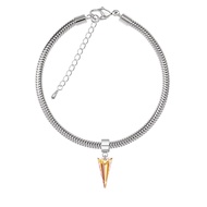 Astral Pink Spike Charm Bracelet Embellished with Premium Grade Austrian Crystal