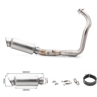 Motorcycle Full Exhaust System sc Muffler Pipe For Yamaha MT-07 FZ-07 MT07 FZ07 MT 07 2014-2021 XSR