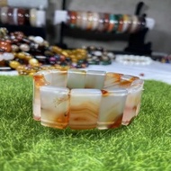 Pink Agate Hand Row Men Women Hand Brand Hand Accessories