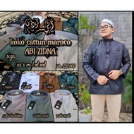 MOTIF ZIDNA KATUN BUSANA ABI MUSLIM BAJU KOKO DEPAN KANTONG MAROCO