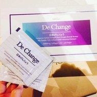 3盒 送杯（Ready Stock）升级版De Change美白胶原蛋白 2星期快速美白 de collagen