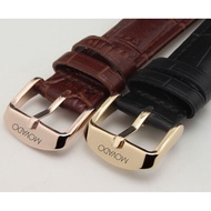 Movado Museum Series Men Women Genuine Leather Watch Strap Butterfly Buckle 15/21mm Original Version