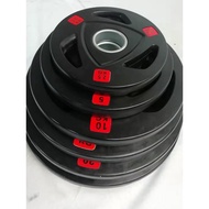 (sG Store) OLYMPIC Weight plate rubber coated plate 2.5kg to 20kg plate lifting plate barbell plate