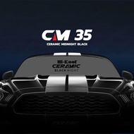 Hi-Kool Ceramic Black Night ฟิล์มกรองแสงรถยนต์ ยี้ห้อ ไฮ-คูล รุ่น CM Series (Ceramic Black Night) ดำ